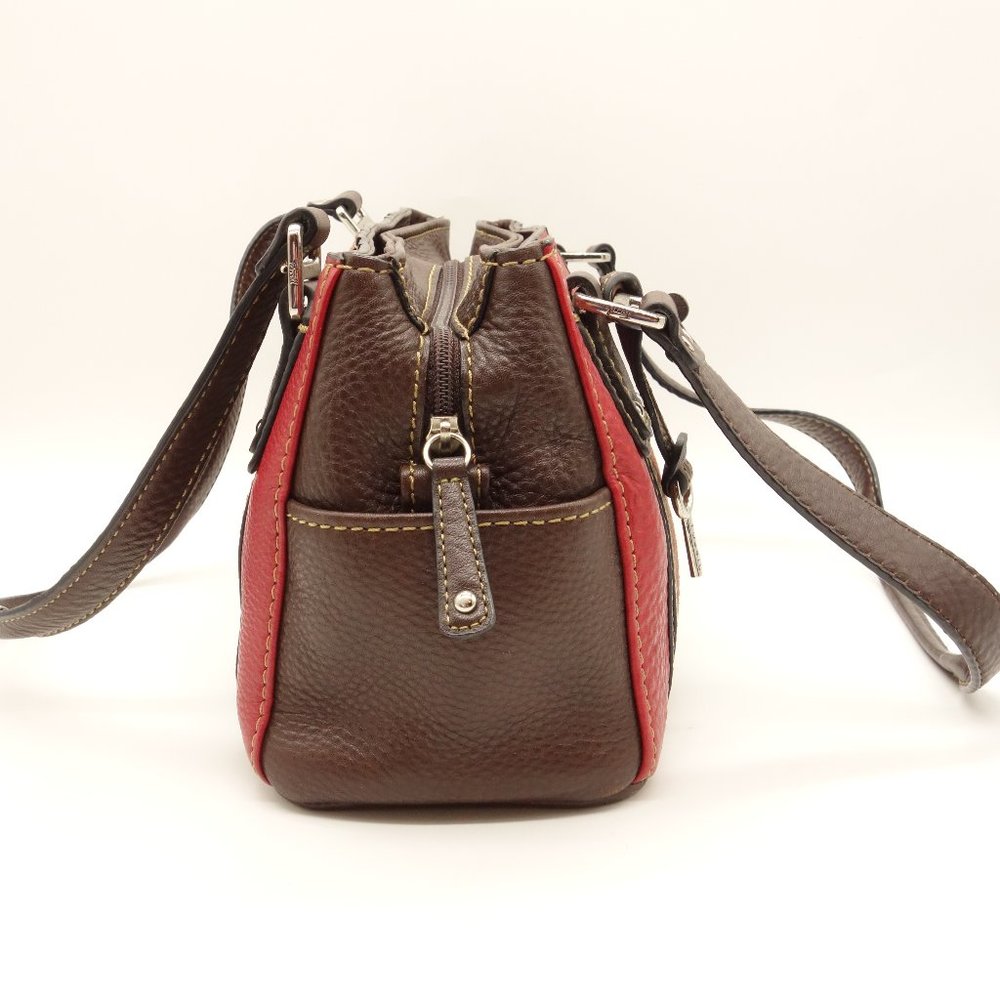 Fossil Multi Color Striped Leather Shoulder Bag - image 2